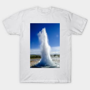 Strokkur Erupts, Iceland T-Shirt